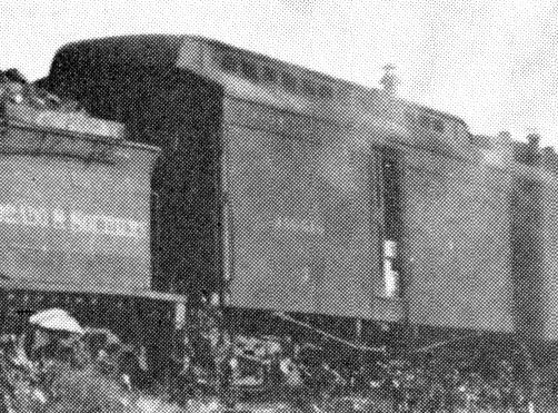 C&S baggage car #3 near Denver, 1918