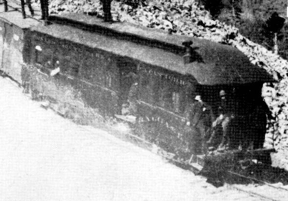 DSP&P coach-baggage #23 at Boreas Pass, 1884