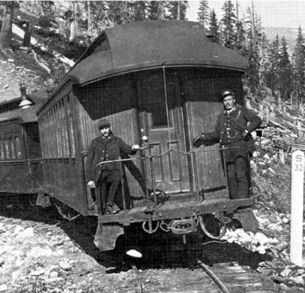 Hortense or Kenosha entering Alpine Tunnel ca. 1885