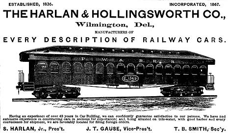 Harlan & Hollingsworth Advertisement