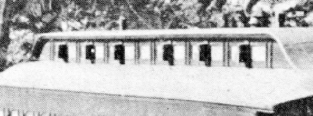 Creamer's Automatic Vents on clerestory roof of a passenger car