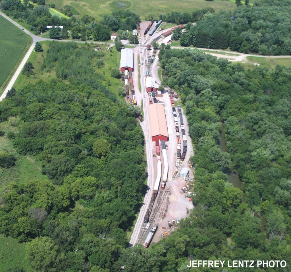 Mid-Continent Railway Museum aerial photo August 2011