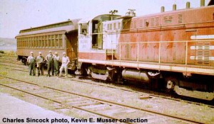 #60 leaving Houghton, MI, May 1964. Photo courtesy/collection of Kevin E. Musser.