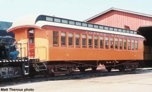 #60 restored and being moved to Coach Shed for display, March 16, 2003. Matt Theroux photo.