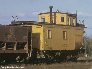 C-74 at the east end of Mitchell Yard, Hibbing, MN, 9-2-62, Doug Buell collection.